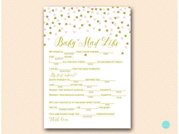 Pink and Gold Baby Shower Game Package - Magical Printable