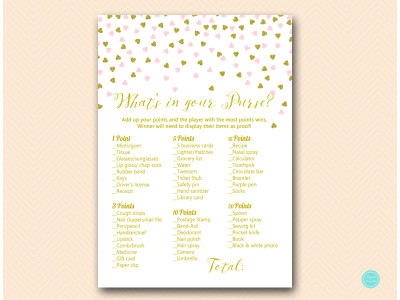 tlc484-whats-in-your-purse-pink-gold-baby-shower-game