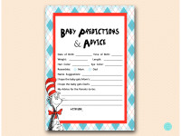 Dr Seuss baby shower games - Magical Printable