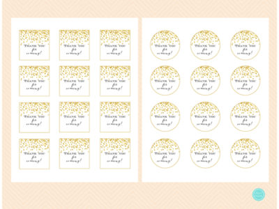 BS46 tags-2-inches-thank-you-for-coming-bridal-shower-favor-tags-gold-confetti-tags