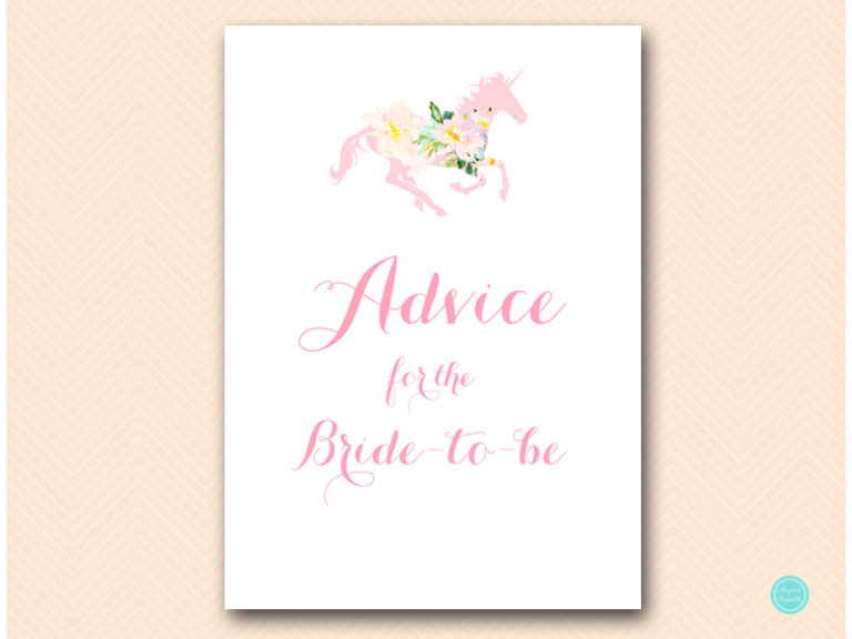 Unicorn Carousel Bridal Shower Printables Magical Printable