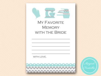 BS76A-favorite-memory-with-bride-card-teal-kitchen-bridal-shower