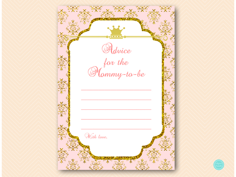 Royal Princess Baby Shower Game Pack - Magical Printable