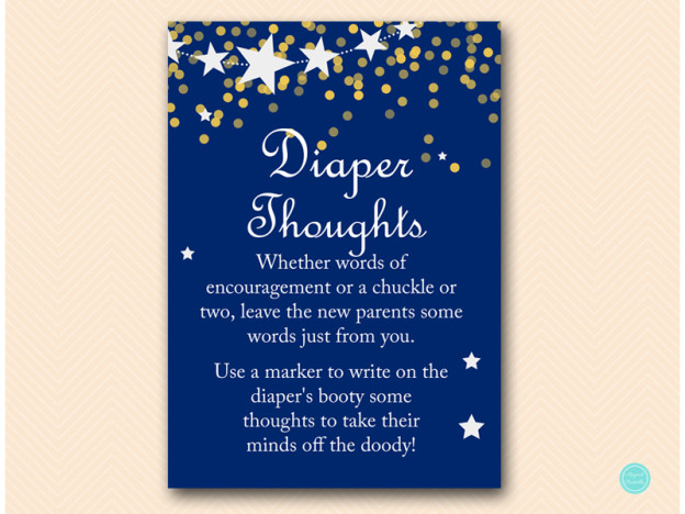 Free Navy Diaper Thoughts Game - Magical Printable
