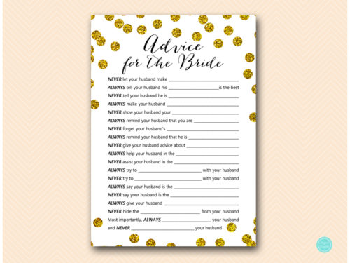 BS506-husband-advice-for-bride-gold-dots-bridal-shower-bachelorette