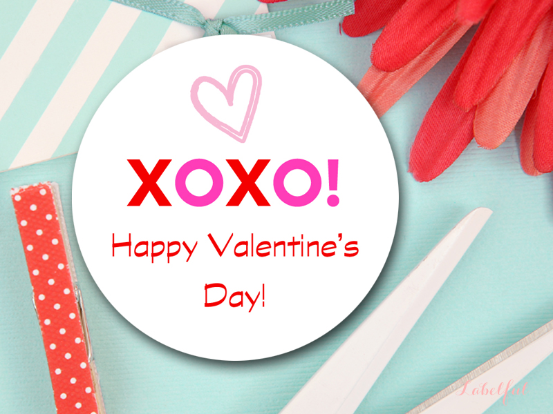 XOXO Valentine s Day Label Tags Magical Printable