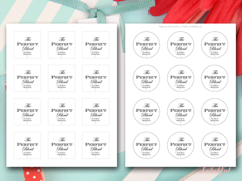 Perfect Blend Wedding Tags - Magical Printable