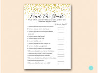 Gold Confetti Birthday Party Games Activities - Magical Printable