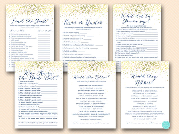 Bridal Shower Game Archives - Page 3 of 19 - Magical Printable