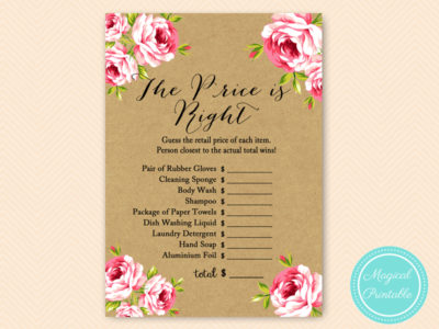 BS14-price-is-right-floral-kraft-paper-bridal-shower-game