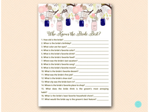 BS479-who-knows-bride-best-A-navy-blue-pink-mason-jars-shower-game