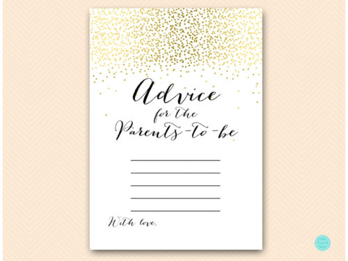 TLC472-advice-for-parents-card-gold-baby-shower-australian-english-spelling