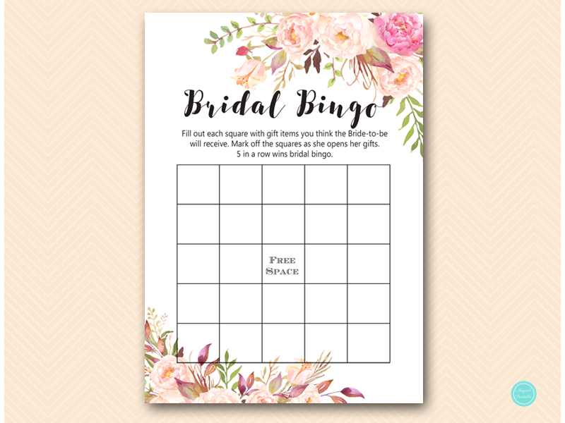 Boho Floral Bridal Shower Signs and Games - Magical Printable