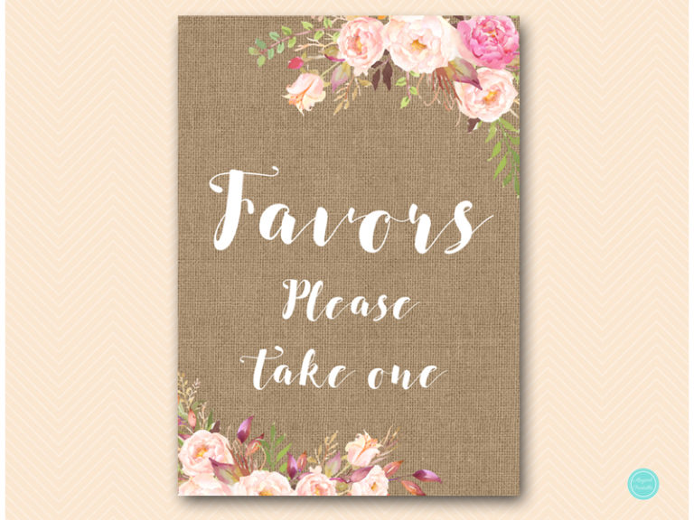 Free Boho Burlap Bridal Shower Table Signs - Magical Printable