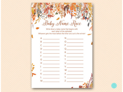 TLC548-baby-name-race-autumn-fall-baby-shower-games
