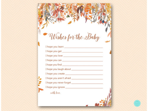 TLC548-wishes-for-baby-card-autumn-leaves-baby-shower-games