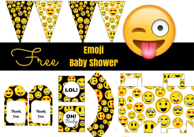 Free Emoji Baby Shower Party Printables - Magical Printable