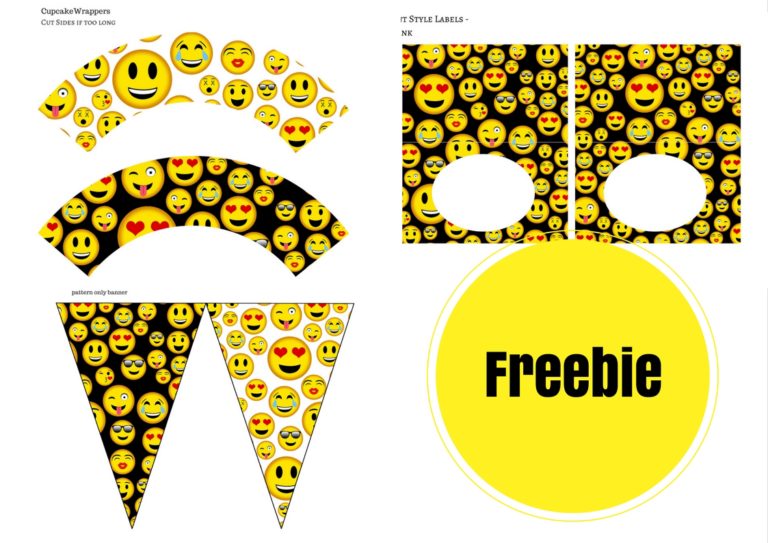 Free EMOJI Birthday Party Printable - Magical Printable