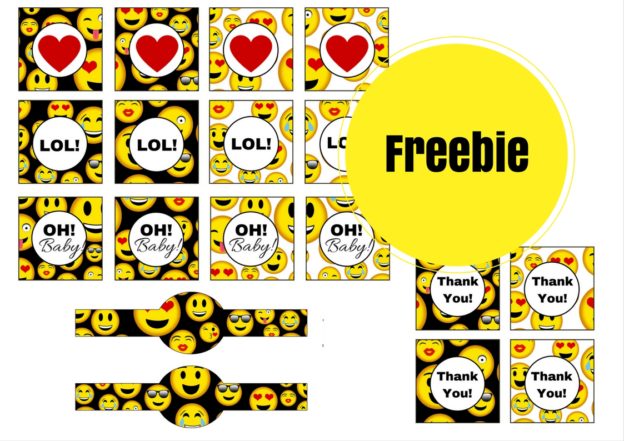 Free Emoji Baby Shower Party Printables - Magical Printable