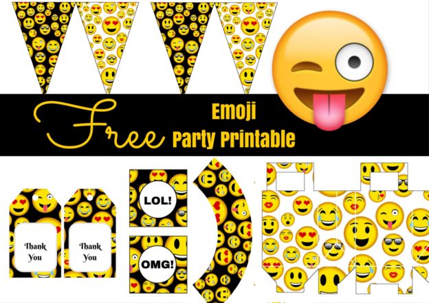 Free EMOJI Birthday Party Printable - Magical Printable