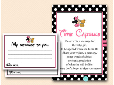 Minnie Mouse Baby Shower Games - Magical Printable