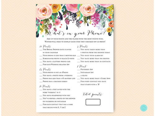BS138-whats-in-your-phoneB-shabby-floral-bridal-shower-games