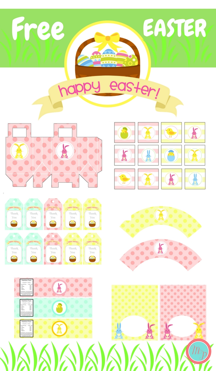 FREE Pastel Easter Party Printable - Magical Printable