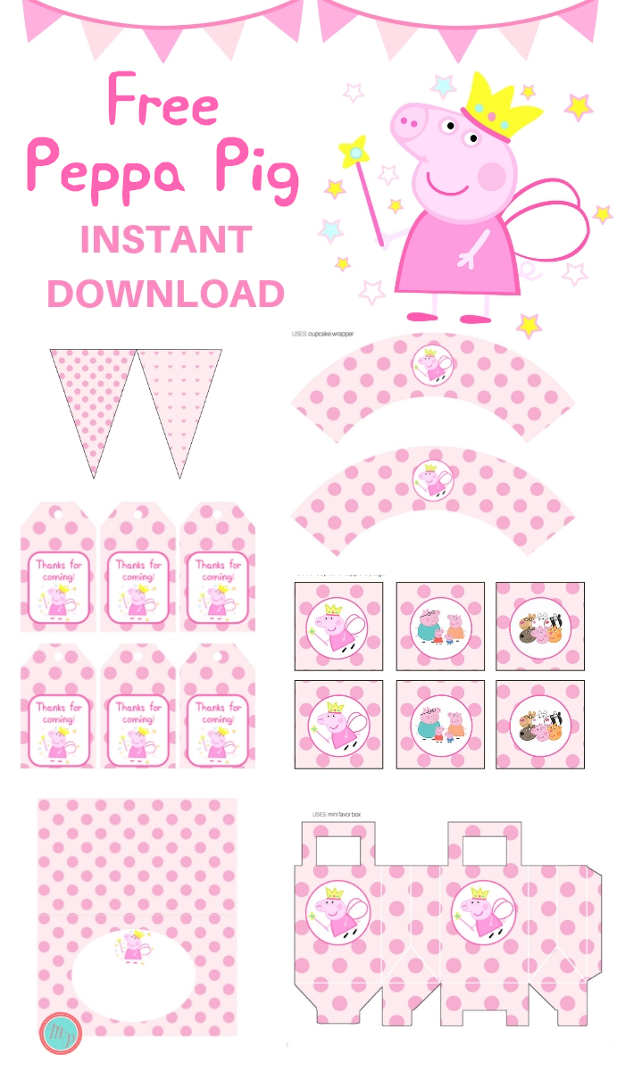 Free Peppa Pig Party Printable - Magical Printable