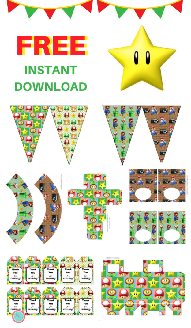 Free Super Mario Party Printable Magical Printable