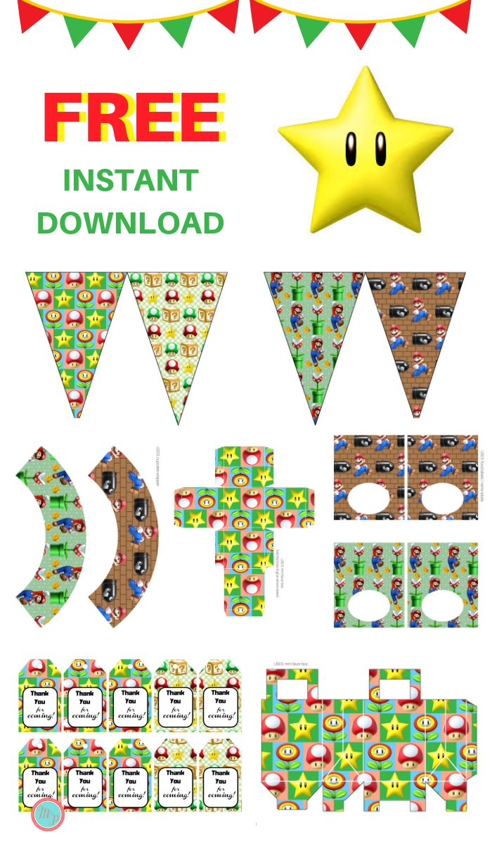 Free Super Mario Party Printable - Magical Printable