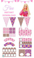FREE Barbie Party Printable - Magical Printable
