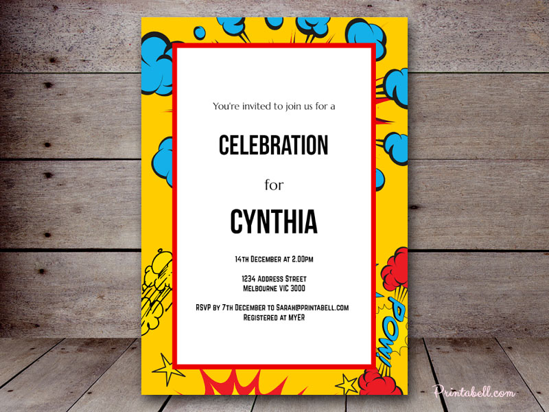 Free Superhero Party Printable - Magical Printable