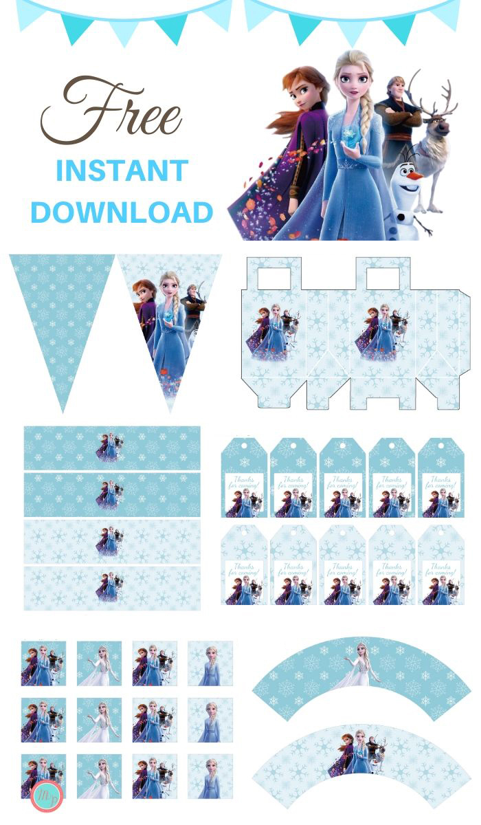 FREE Frozen 2 Party Printable - Elsa And Anna