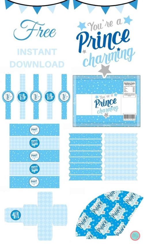 Free-Prince-charming-baby-shower-Package-Instant-download (1)
