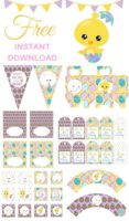 FREE Colorful Easter Party Printable Template - Magical Printable